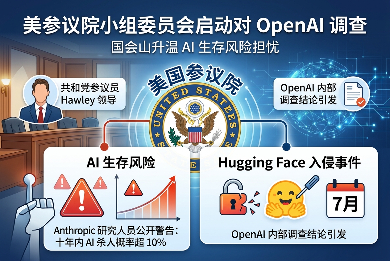 美参议院小组委员会启动对 OpenAI 调查
