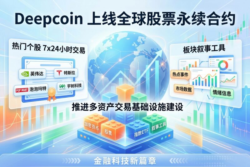 Deepcoin上线全球股票永续合约，推进多资产交易基础设施建设-指挥使社区 - 真实线索、热点议题与深度观察