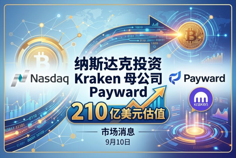 纳斯达克以 210 亿美元估值投资 Kraken 母公司 Payward-指挥使社区 - 真实线索、热点议题与深度观察