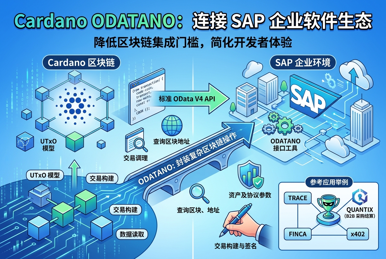 Cardano 开发者推出 ODATANO,瞄准 SAP 企业软件生态