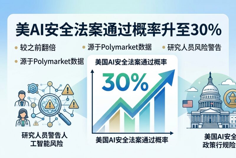 美国今年通过人工智能安全法案的概率升至30%-指挥使社区 - 真实线索、热点议题与深度观察