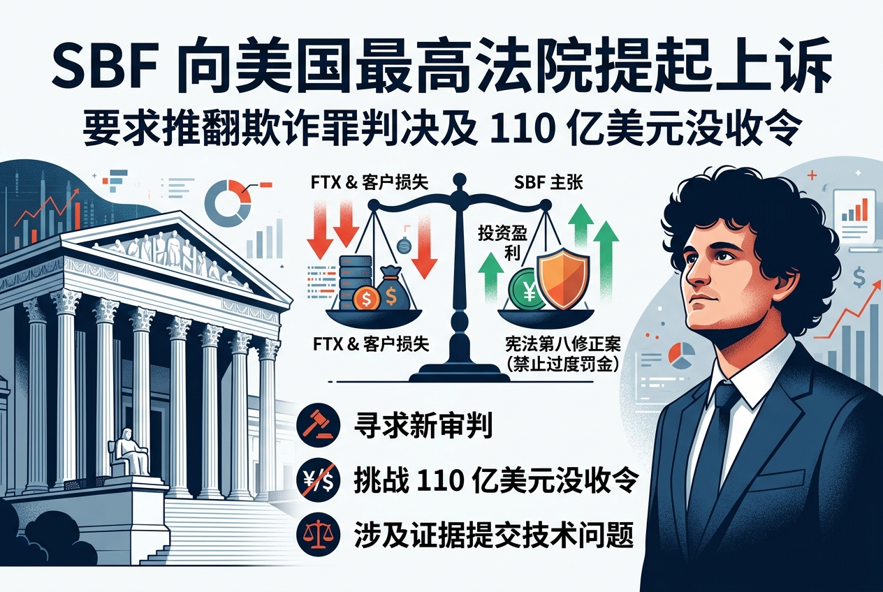 SBF 向美国最高法院提起上诉，要求推翻欺诈罪判决