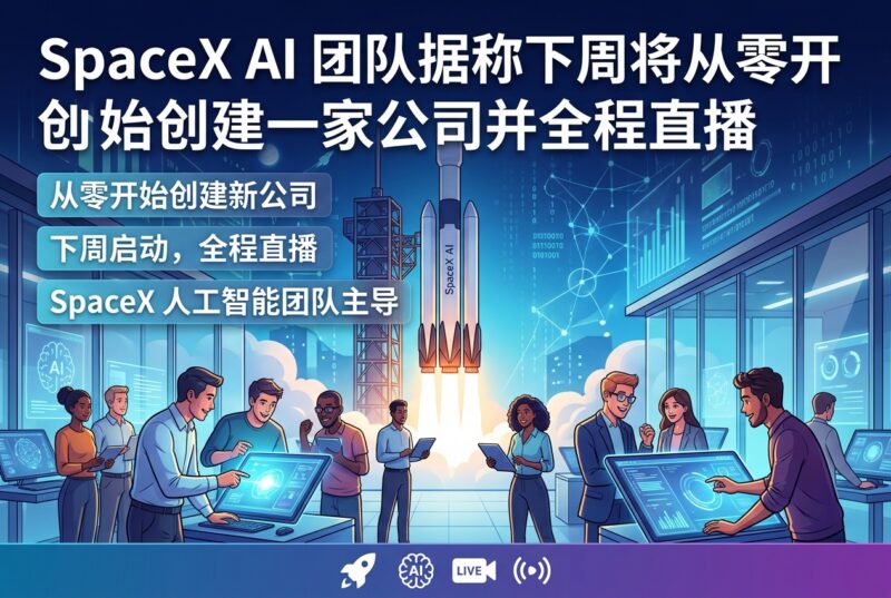SpaceX AI 团队据称下周将从零开始创建一家公司并全程直播-指挥使社区 - 真实线索、热点议题与深度观察