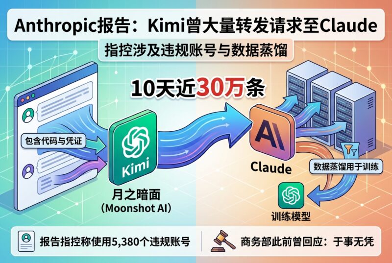 Anthropic 称 Kimi 曾转发用户请求至 Claude:10 天近 30 万条-指挥使社区 - 真实线索、热点议题与深度观察