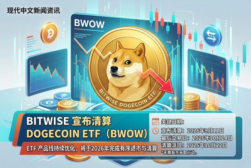 Bitwise 宣布清算 Bitwise Dogecoin ETF(BWOW)-指挥使社区 - 真实线索、热点议题与深度观察