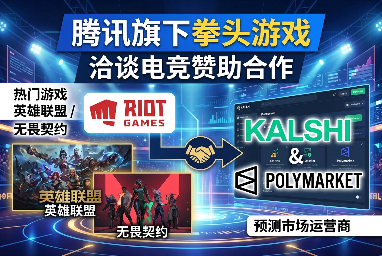 腾讯旗下拳头游戏与 Kalshi、Polymarket 讨论电竞赞助合作事宜