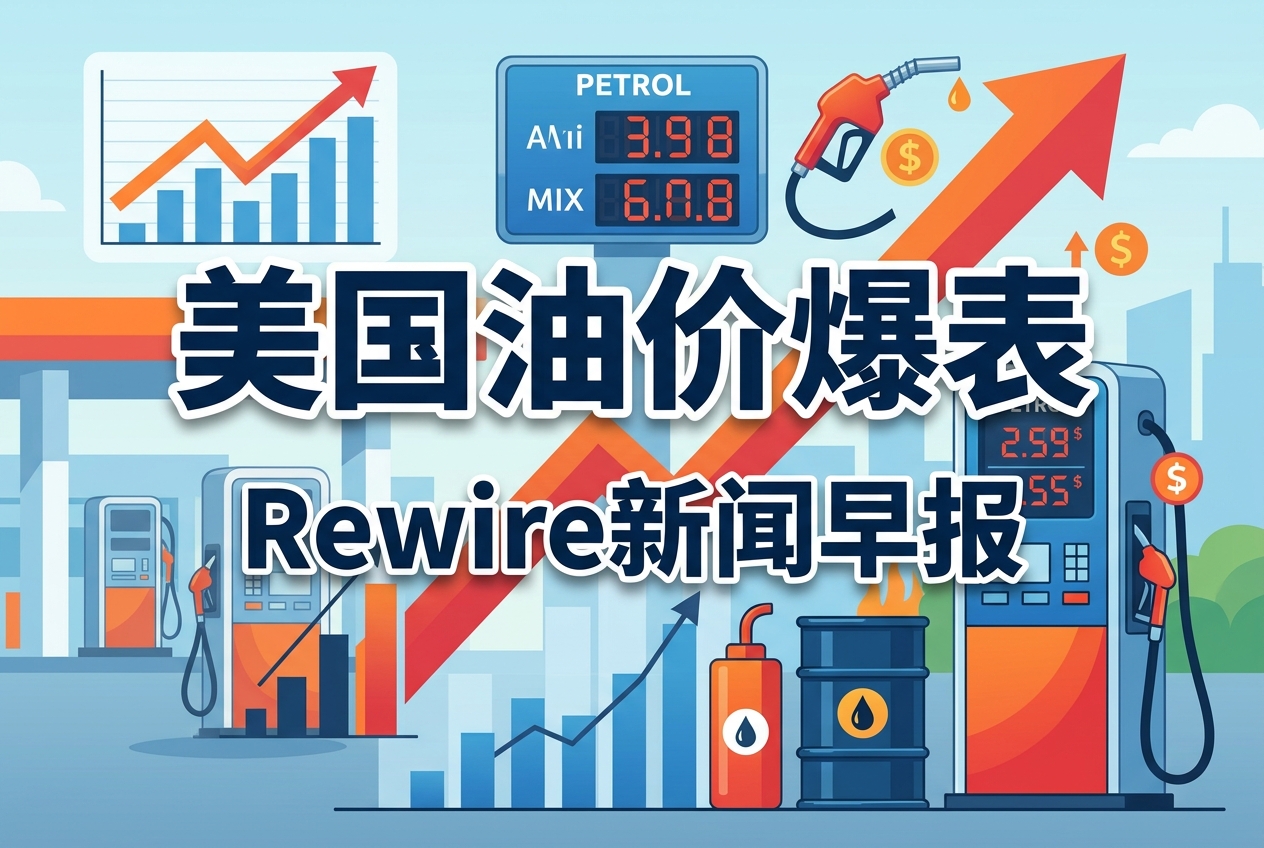 美国油价爆表｜Rewire新闻早报
