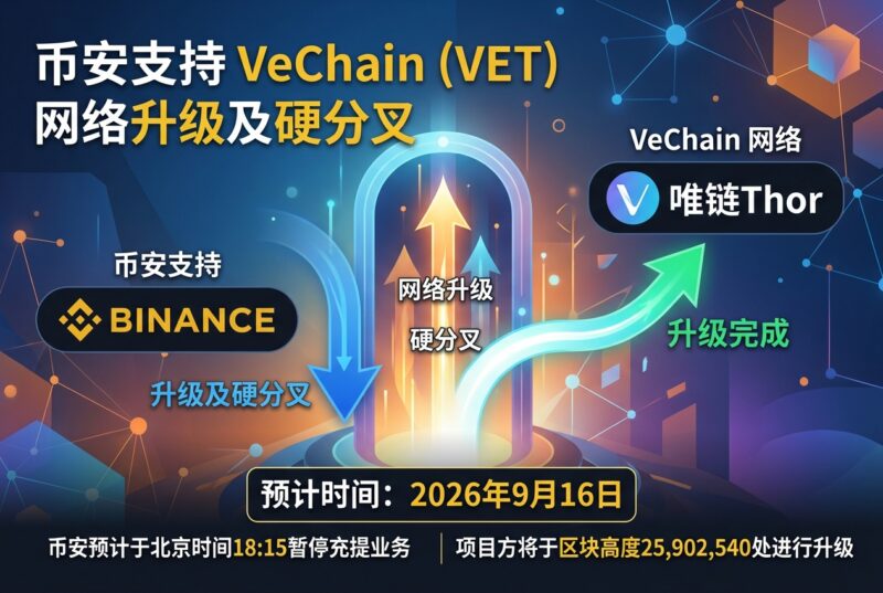 Binance 支持 VeChain(VET)网络升级及硬分叉-指挥使社区 - 真实线索、热点议题与深度观察