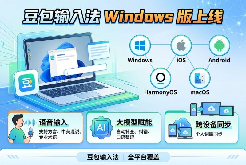 豆包输入法上线 Windows 版,覆盖五大平台-指挥使社区 - 真实线索、热点议题与深度观察
