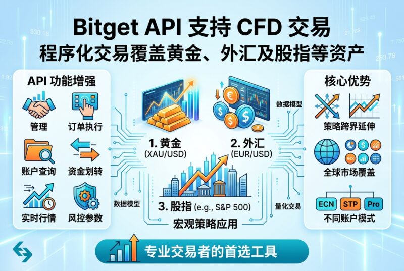 Bitget API 支持 CFD 交易，覆盖黄金、外汇及股指等资产-指挥使社区 - 真实线索、热点议题与深度观察