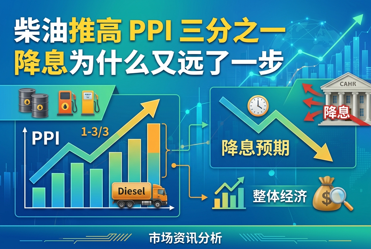 柴油推高PPI三分之一，降息为什么又远了一步