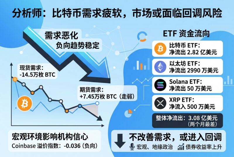 分析师:比特币当前需求疲软,若未改善或进入回调阶段-指挥使社区 - 真实线索、热点议题与深度观察