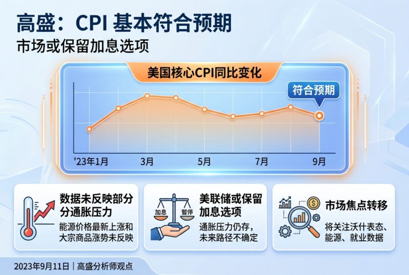 高盛:CPI 基本符合预期,市场不必过度聚焦-指挥使社区 - 真实线索、热点议题与深度观察