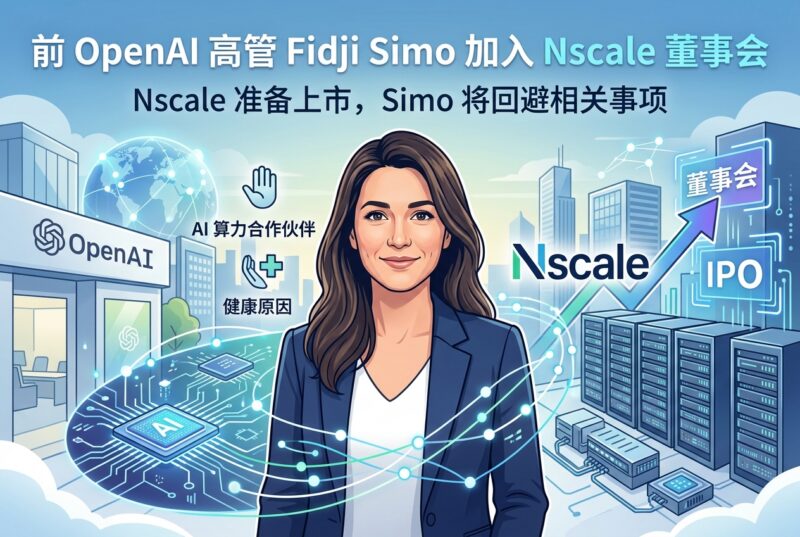 因病离开 OpenAI 两个月后,Fidji Simo 转任 Nscale 董事-指挥使社区 - 真实线索、热点议题与深度观察