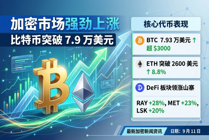 加密市场无视加息预期强劲上涨，比特币突破 7.9 万美元-指挥使社区 - 真实线索、热点议题与深度观察