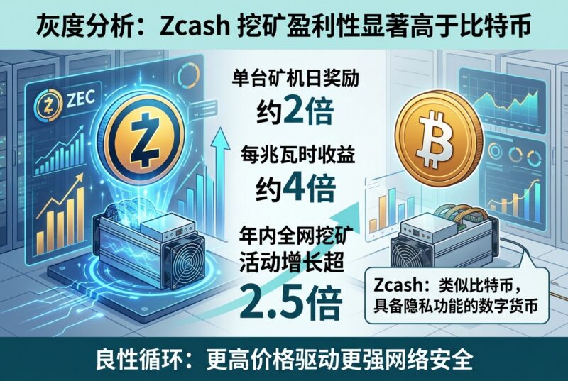 灰度:Zcash 挖矿盈利性显著高于比特币,年内挖矿活动增长超 2.5 倍-指挥使社区 - 真实线索、热点议题与深度观察