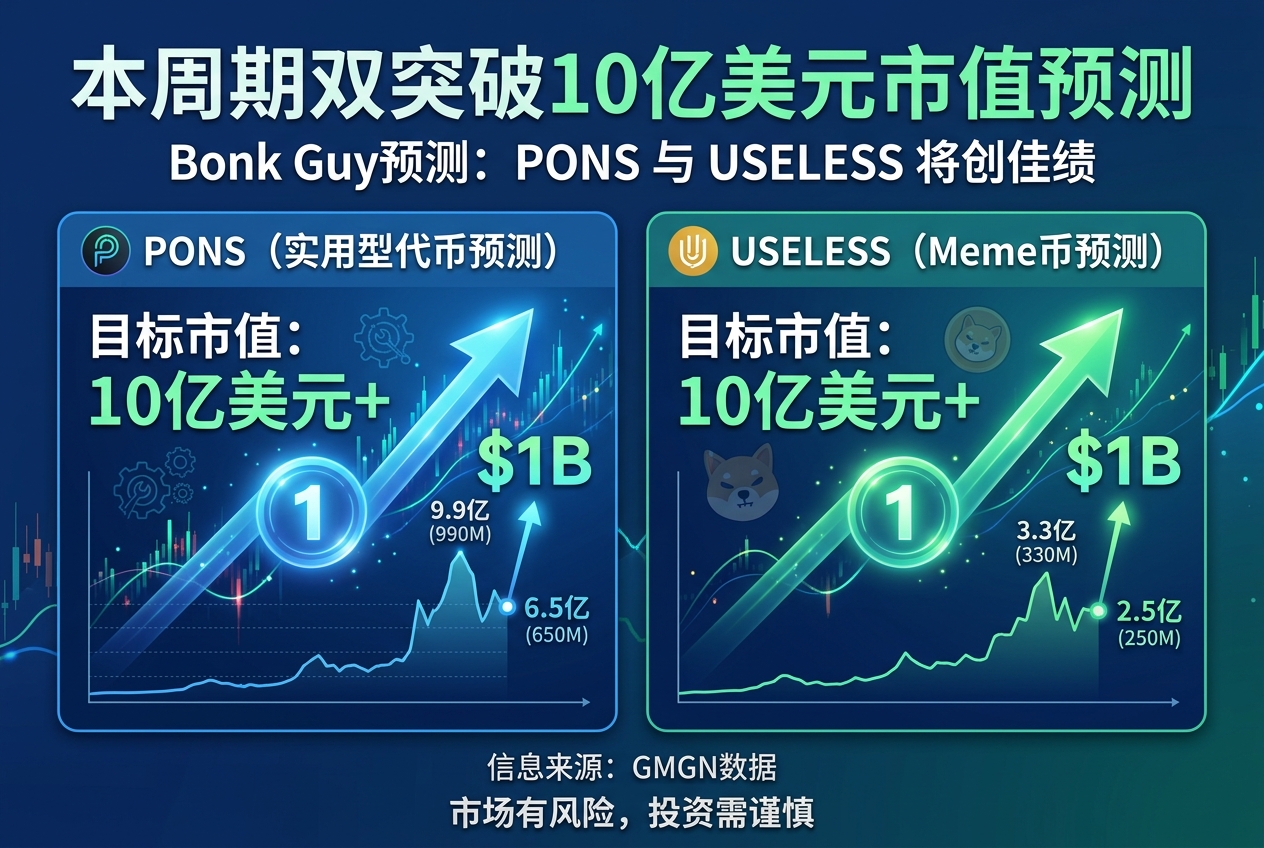 Bonk Guy:PONS 与 USELESS 本周期将双双突破 10 亿美元市值