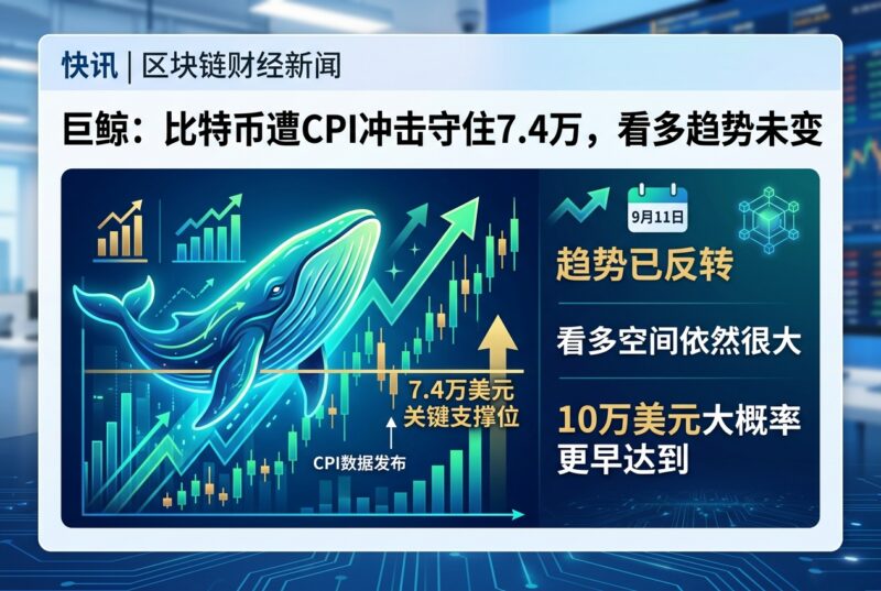 巨鲸「先定10个大目标」:看多趋势依然不变,比特币遭CPI冲击后守住7.4万美元-指挥使社区 - 真实线索、热点议题与深度观察