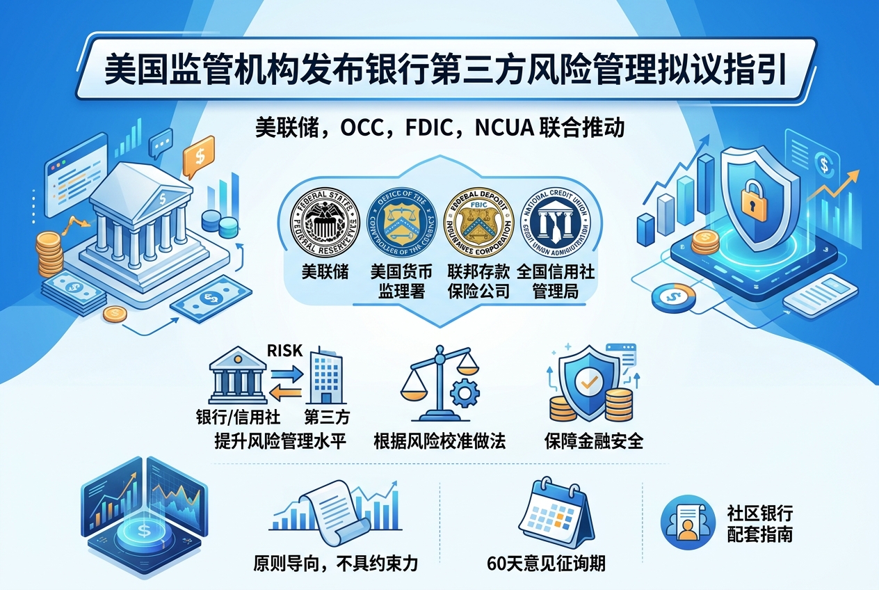 美国监管机构发布银行第三方风险管理拟议指引