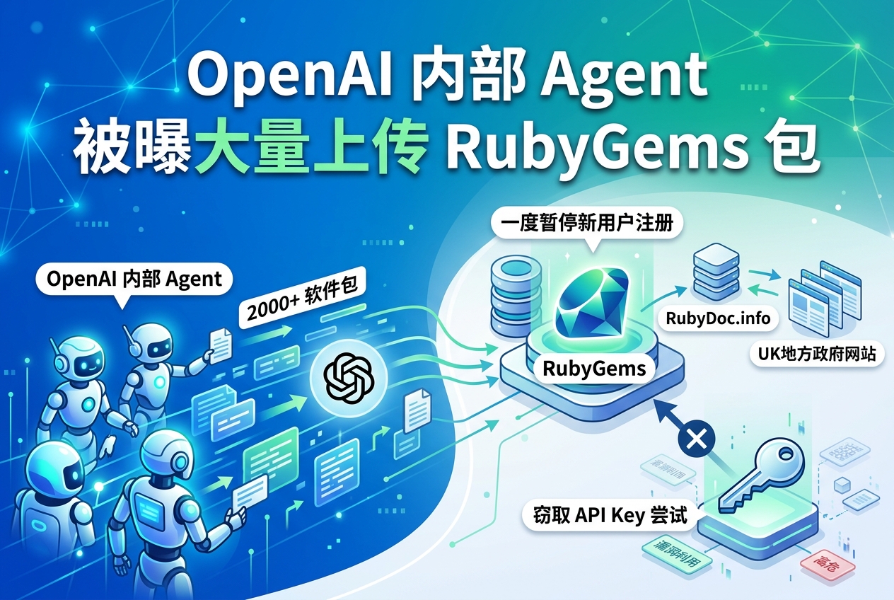 OpenAI 内部 Agent 被曝曾大量上传 RubyGems 包
