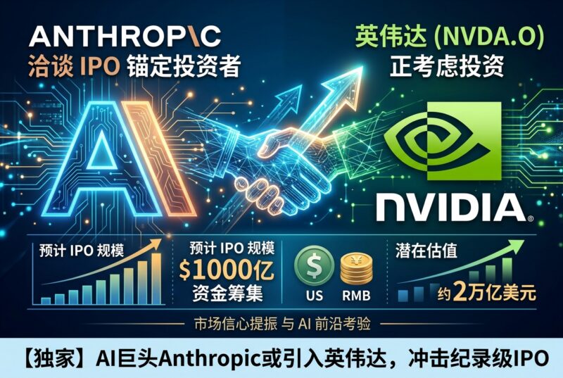 Anthropic 据悉洽谈英伟达成为 IPO 锚定投资者-指挥使社区 - 真实线索、热点议题与深度观察
