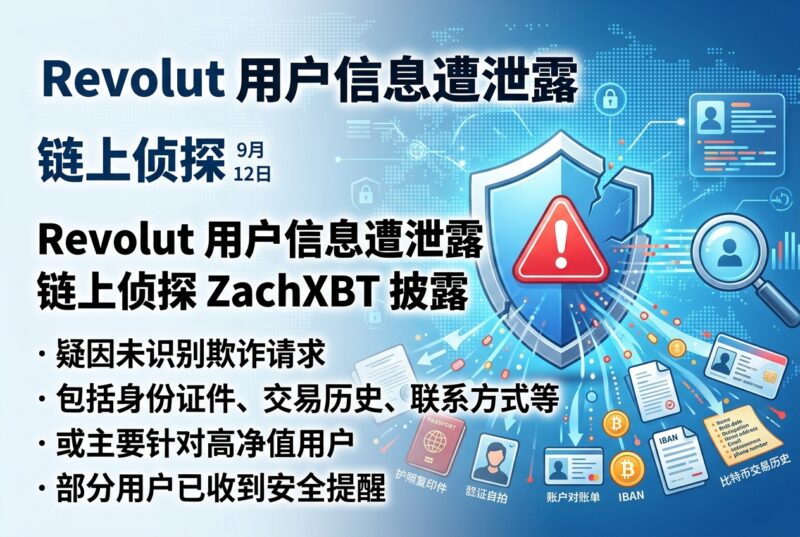 ZachXBT:Revolut 疑因未能识别欺诈性请求,导致部分用户个人信息遭泄露-指挥使社区 - 真实线索、热点议题与深度观察