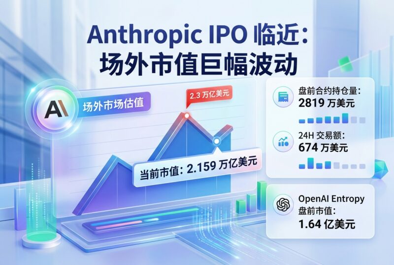 Anthropic IPO 临近，场外市值冲高回落至 2.159 万亿美元-指挥使社区 - 真实线索、热点议题与深度观察