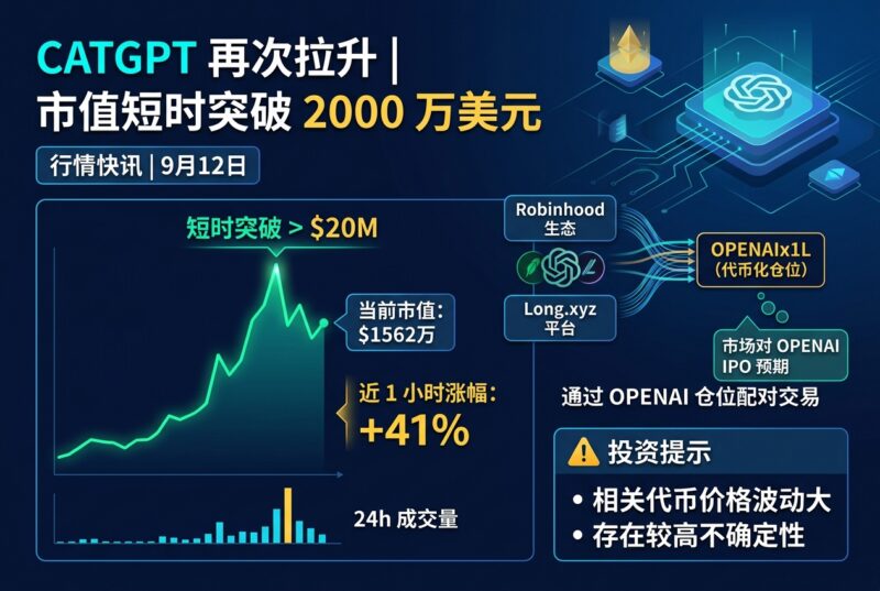 CATGPT 再度拉升,短时突破 2000 万美元后回落-指挥使社区 - 真实线索、热点议题与深度观察