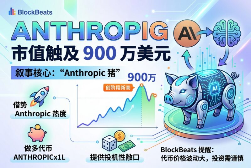 meme 币 ANTHROPIG 短时触及 900 万美元,创阶段新高-指挥使社区 - 真实线索、热点议题与深度观察