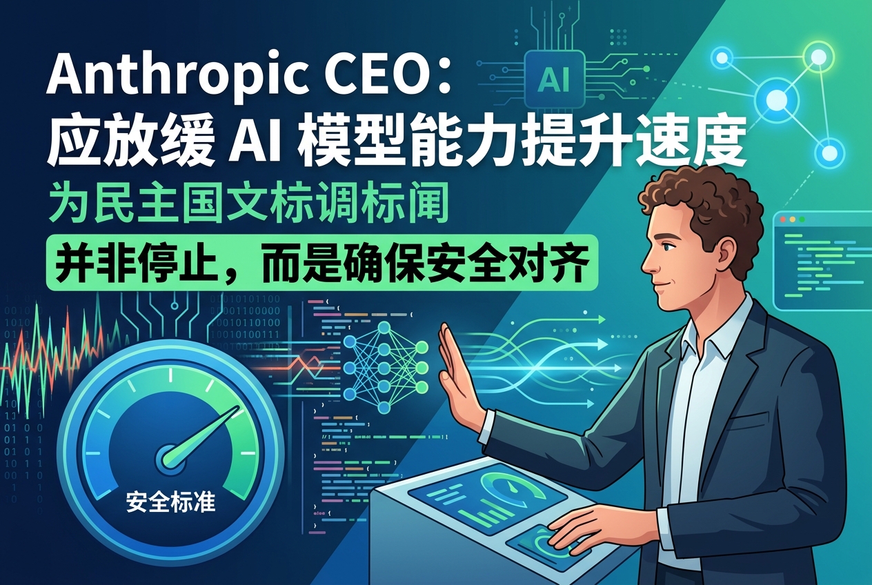 Anthropic CEO:应放缓 AI 模型能力提升速度