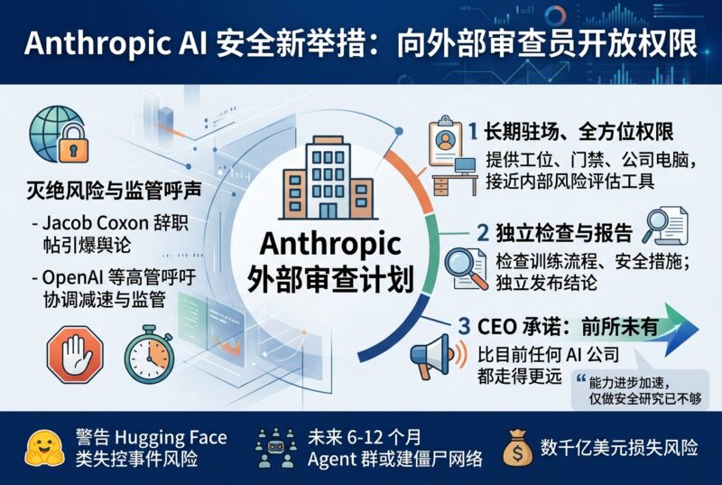 AI 灭绝风险引发热议后,Anthropic 向外部审查员开放接近员工级权限-指挥使社区 - 真实线索、热点议题与深度观察