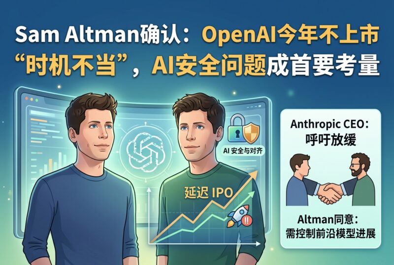 Sam Altman确认OpenAI今年不上市：AI安全问题让IPO“时机不当”-指挥使社区 - 真实线索、热点议题与深度观察