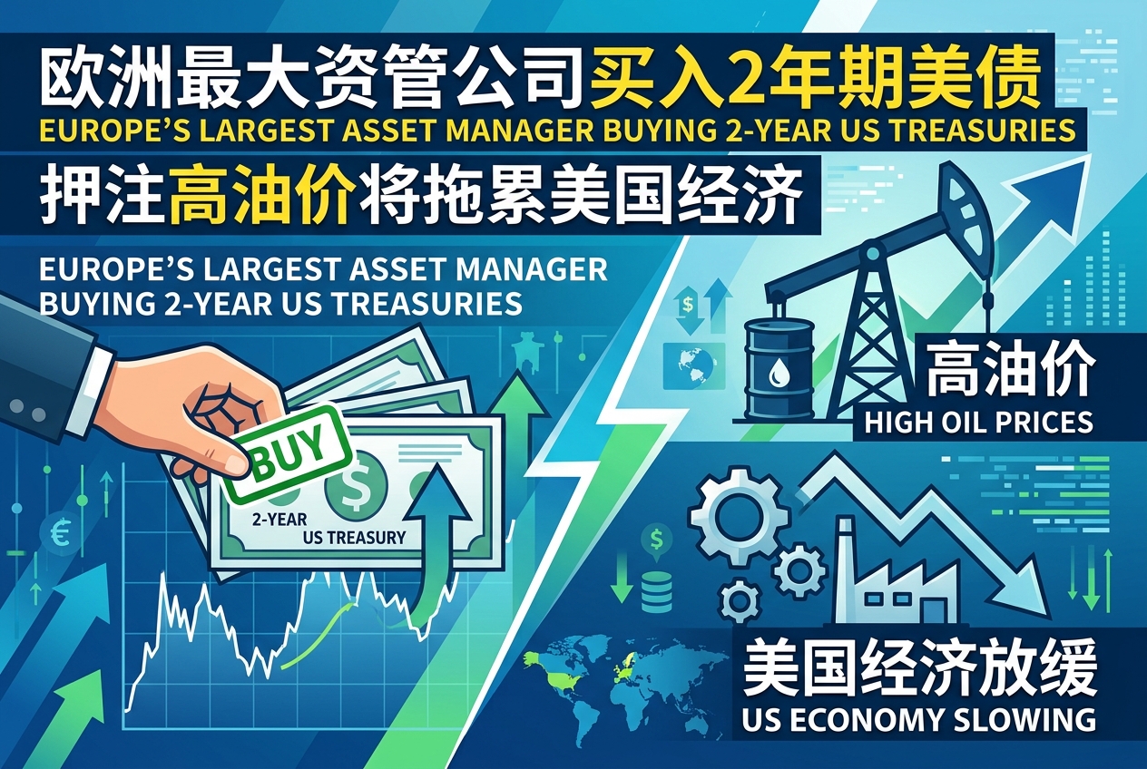 欧洲最大资管公司买入2年期美债,押注高油价或拖累美国经济
