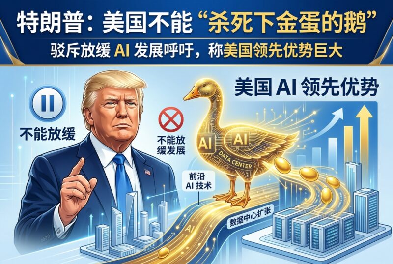 特朗普再度驳斥放缓 AI 发展呼吁:美国领先优势巨大,不能“杀死下金蛋的鹅”-指挥使社区 - 真实线索、热点议题与深度观察