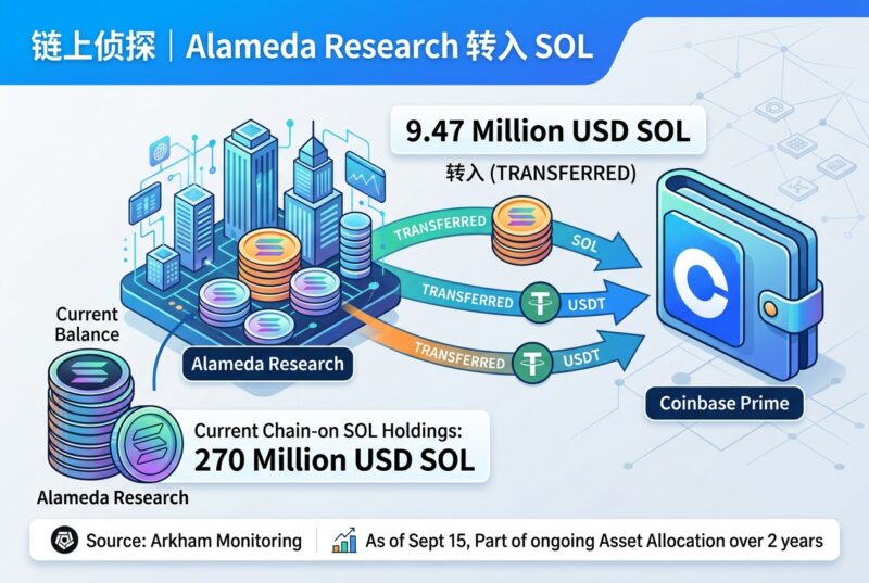链上侦探|Alameda Research 向 Coinbase Prime 转入 947 万美元 SOL,链上仍持有 2.7 亿美元 SOL-指挥使社区 - 真实线索、热点议题与深度观察