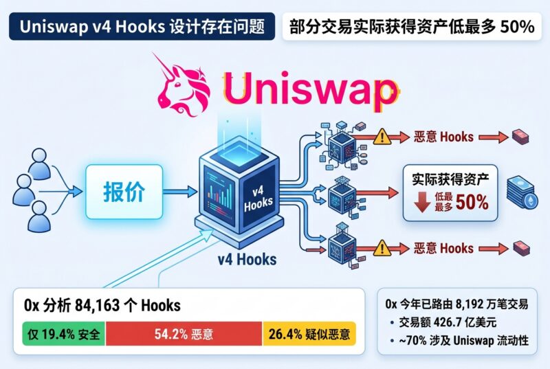 0x:Uniswap v4 Hooks 设计存在问题,部分交易实际获得资产较报价低最多 50%-指挥使社区 - 真实线索、热点议题与深度观察
