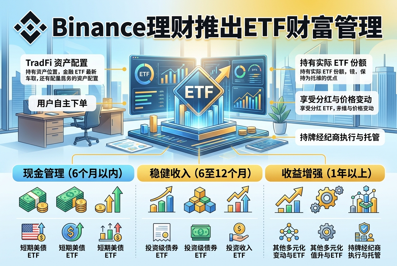 Binance 理财推出 ETF 财富管理
