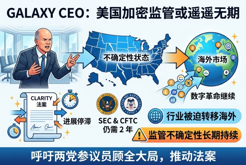 Galaxy CEO:若 Clarity 法案无法取得进展,行业将被迫转移到海外-指挥使社区 - 真实线索、热点议题与深度观察
