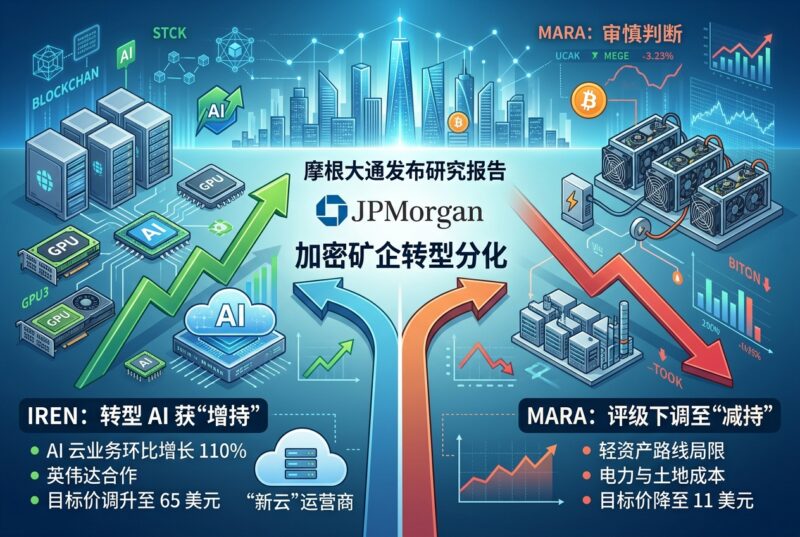 摩根大通:加密矿企转型 AI 后已拉开差距,IREN 与 MARA 走向分化-指挥使社区 - 真实线索、热点议题与深度观察