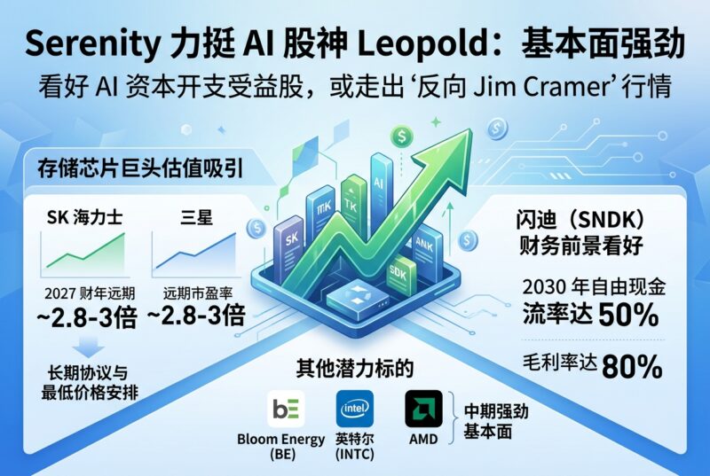 Serenity 力挺 AI 股神 Leopold:闪迪、海力士基本面强劲,或走出“反向 Jim Cramer”行情-指挥使社区 - 真实线索、热点议题与深度观察