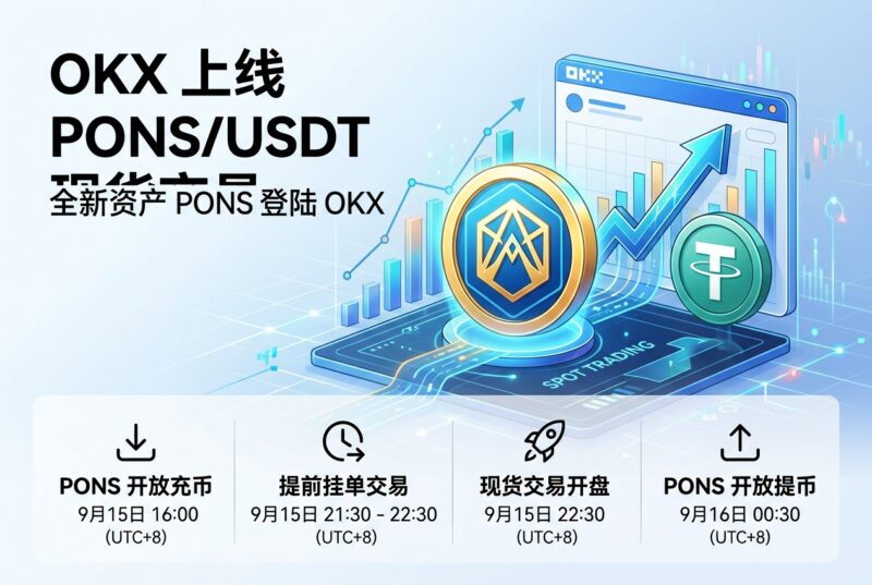 OKX 将上线 PONS/USDT 现货交易-指挥使社区 - 真实线索、热点议题与深度观察