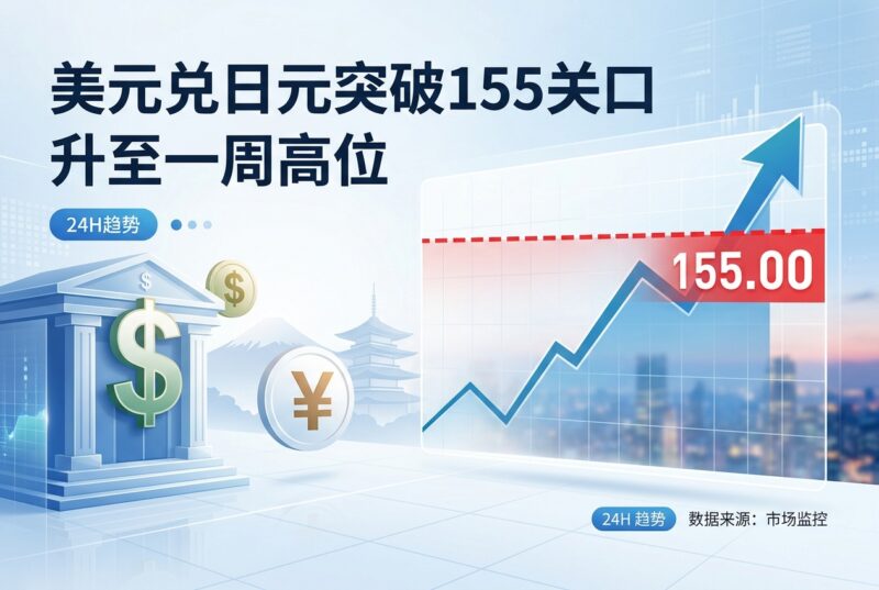 美元兑日元突破155关口，升至一周以来高位-指挥使社区 - 真实线索、热点议题与深度观察
