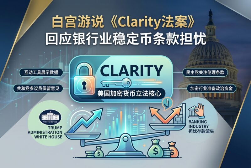白宫紧急游说《Clarity 法案》,回应银行业对稳定币条款的担忧-指挥使社区 - 真实线索、热点议题与深度观察