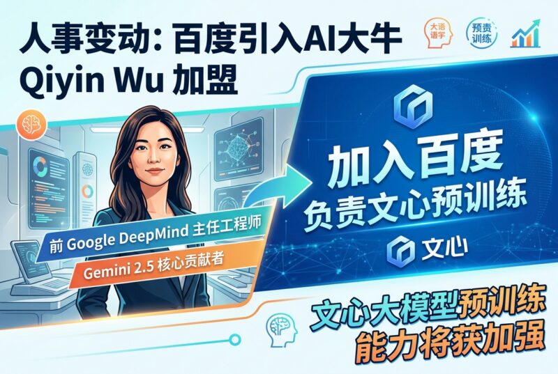 Gemini 2.5 核心贡献者 Qiyin Wu 加入百度,负责文心预训练-指挥使社区 - 真实线索、热点议题与深度观察