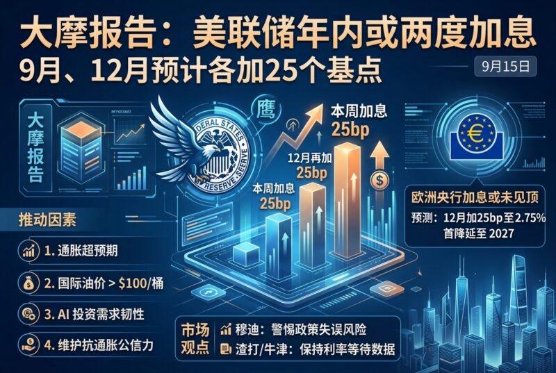 摩根士丹利：美联储年内或连续加息两次-指挥使社区 - 真实线索、热点议题与深度观察