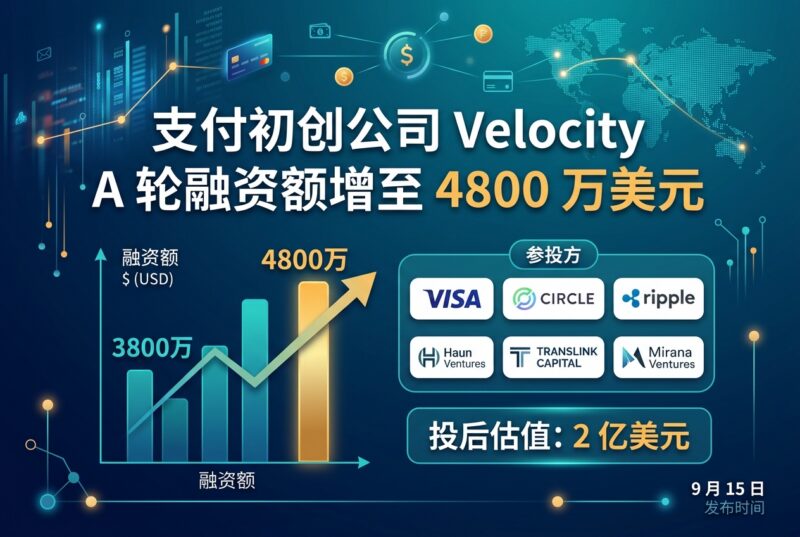 融资|支付初创公司 Velocity A 轮融资额增至 4800 万美元-指挥使社区 - 真实线索、热点议题与深度观察