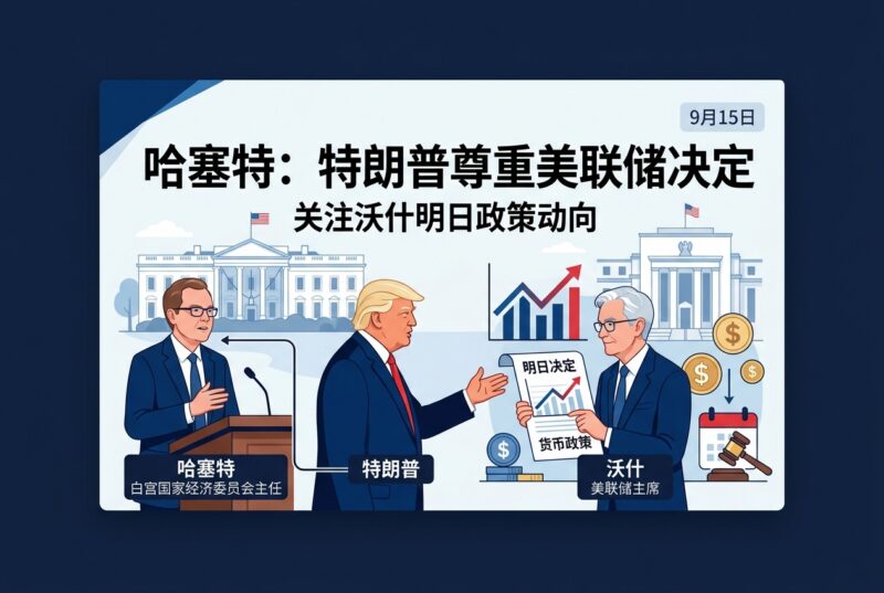 哈塞特：特朗普尊重沃什明天作出的任何决定-指挥使社区 - 真实线索、热点议题与深度观察