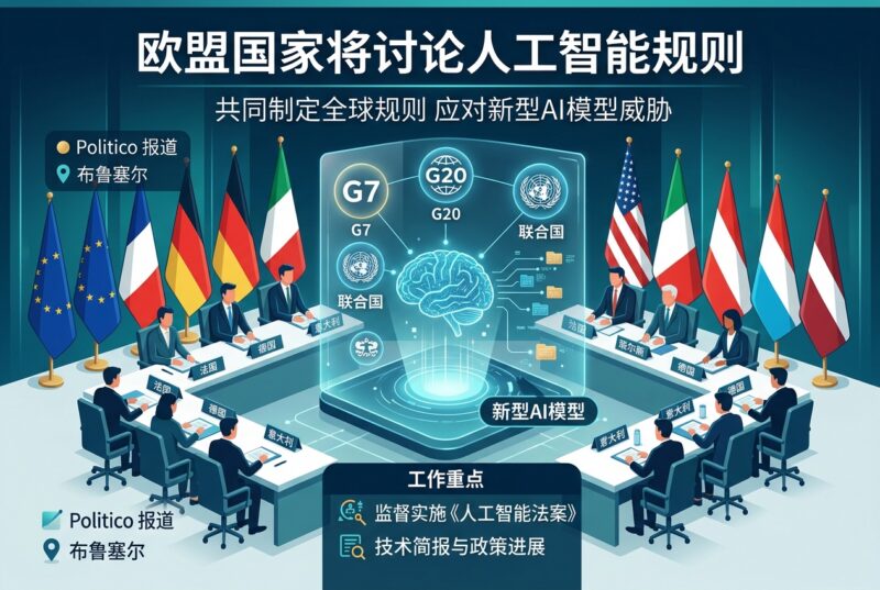 美媒:欧盟国家将于周四讨论人工智能规则-指挥使社区 - 真实线索、热点议题与深度观察