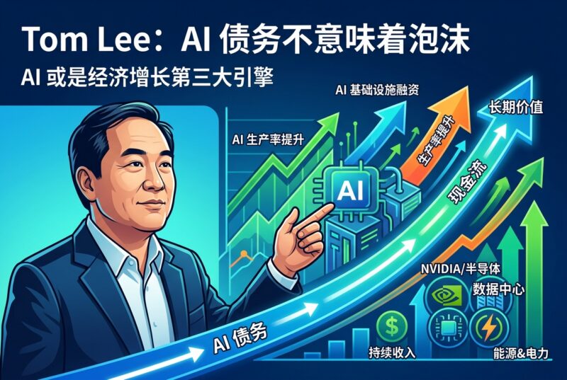 Tom Lee:AI 债务并不意味着泡沫一定会以糟糕的方式收场-指挥使社区 - 真实线索、热点议题与深度观察