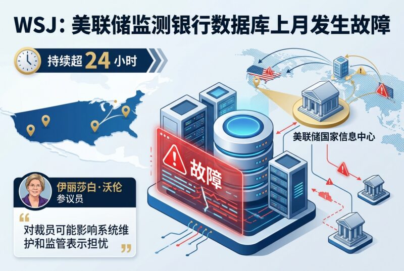 WSJ：美联储监测银行数据库上月发生超 24 小时故障-指挥使社区 - 真实线索、热点议题与深度观察